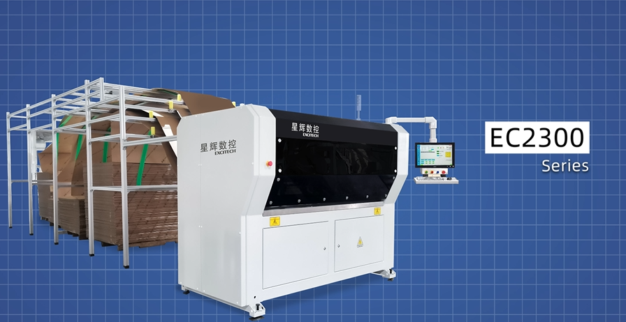 Machine de fabrication de cartons Excitech CNC 2300, des solutions d'emballage intelligentes !