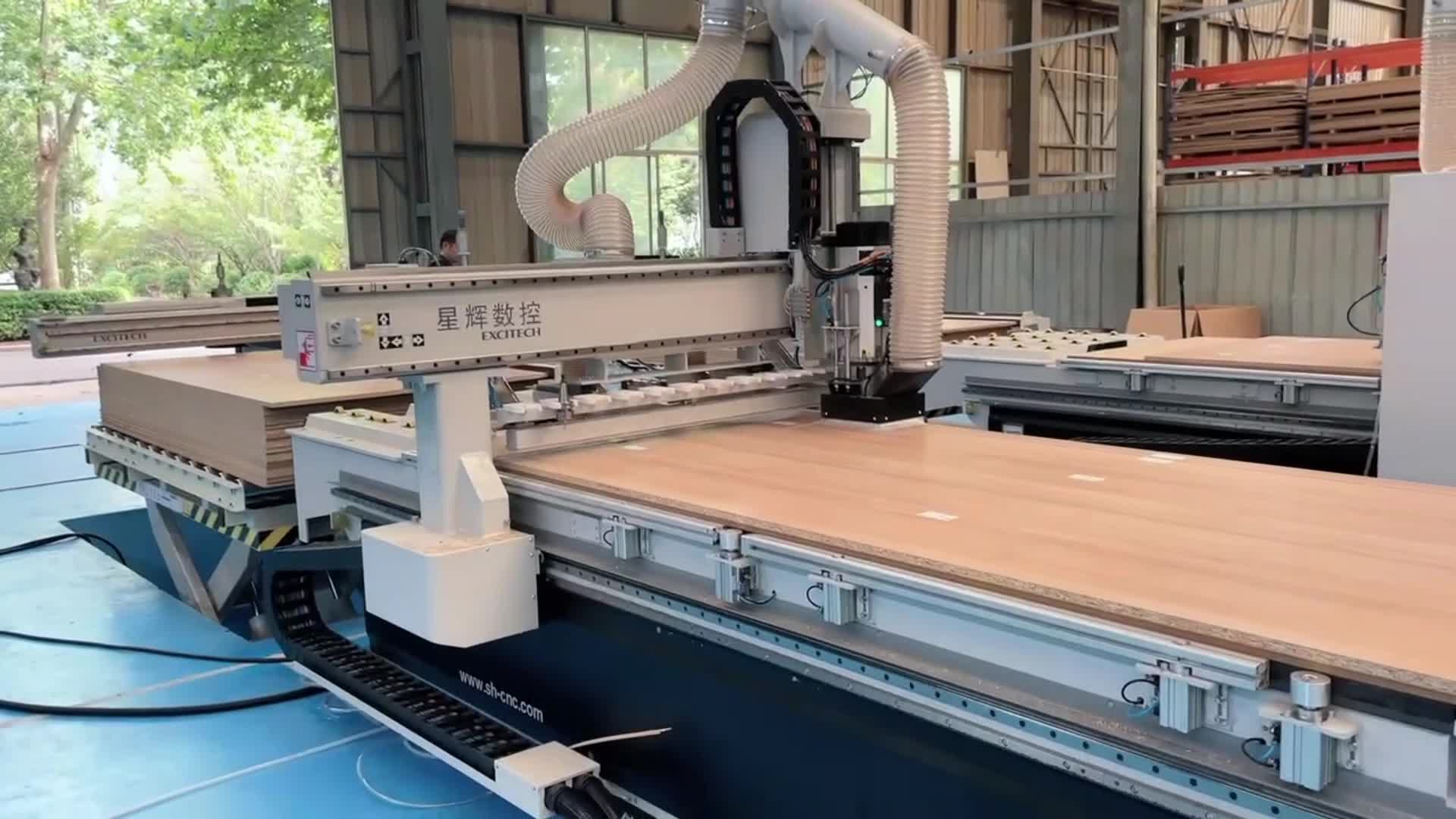 Découvrez le centre de traitement de découpe sans poussière et construisez votre usine de meubles !