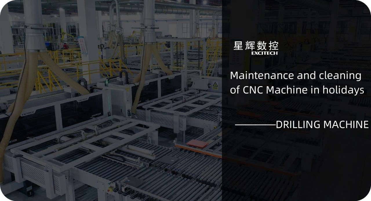 Entretien et nettoyage de la perceuse CNC en vacances.