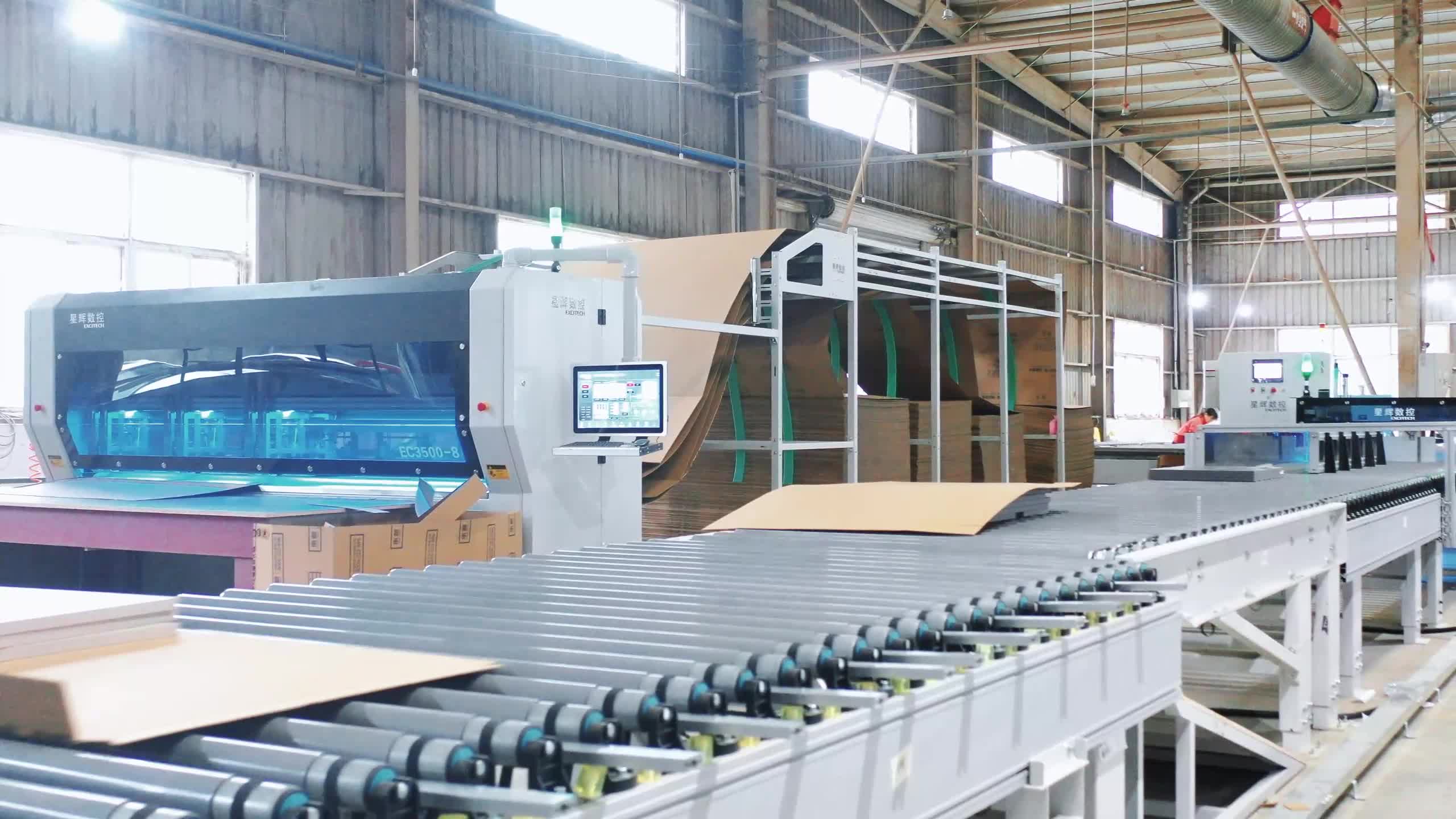 Partage de cas de Excitech CNC Sichuan Chengdu Impression Packaging Line Project.