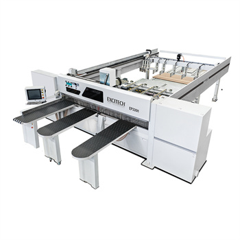 Machine de dimensionnement de panneau de scie à panneau d'alimentation arrière