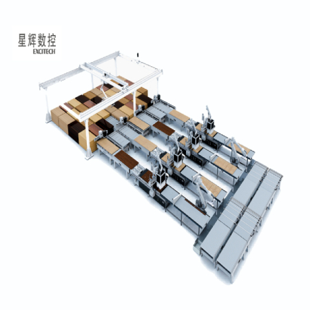 Ligne d'unités d'emboîtement CNC plus rapide et plus intelligente pour la fabrication d'armoires de cuisine