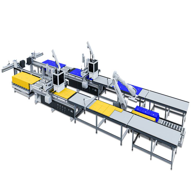 Unité de nidification d'usine de meubles intelligente CNC en bois